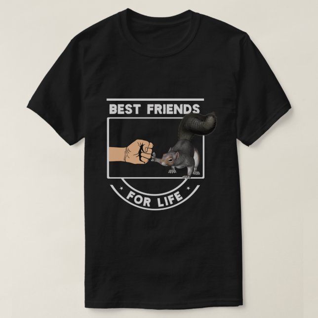 Best Friends Forever Squirrel Cute Fist Bump Bff F T-Shirt (Design vorne)