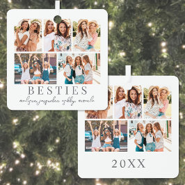 Best Friends Foto Weihnachten Ornament Aus Metall