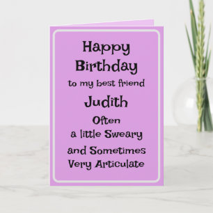 Best Friends Funny Birthday Card Karte