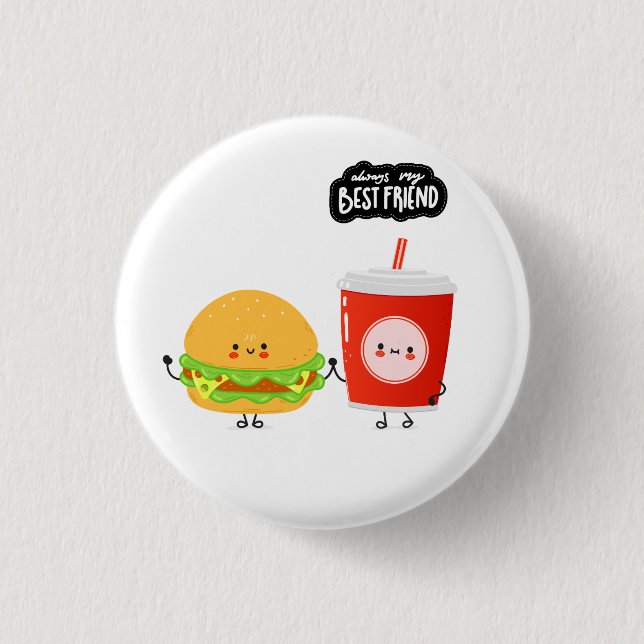Best Friends Funny Button (Vorderseite)