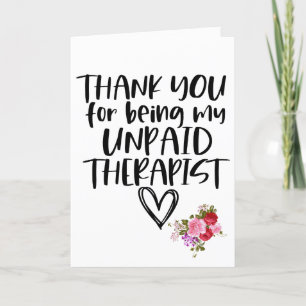 Best Friends Funny Floral Vielen Dank für Ihre Url Feiertagskarte