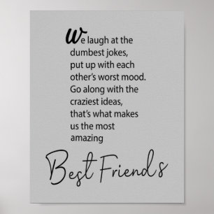 Best Friends - Geschenk-Ideen Poster
