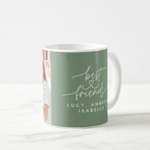 Best Friends Herzensskript Foto elegant schlanke g Kaffeetasse