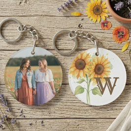 Best Friends Keychain - Watercolor Sunflowers Schlüsselanhänger