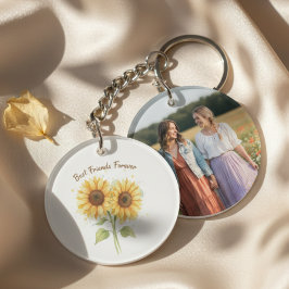 Best Friends Keychain - Watercolor Sunflowers Schlüsselanhänger