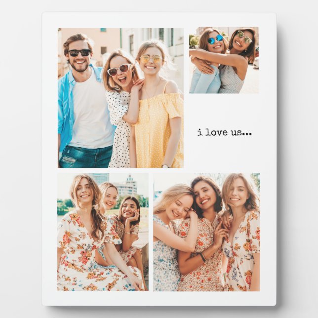 Best Friends Minimal Tabletop Plaque mit Easel Fotoplatte (Vorderseite)