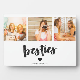 Best Friends Name Besties Photo Plaque Fotoplatte