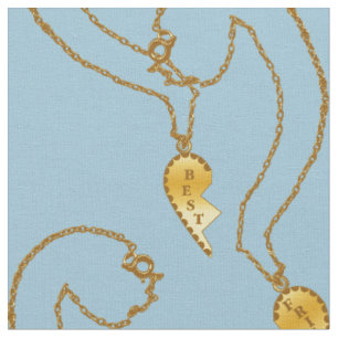Best Friends Necklace Fabric Stoff