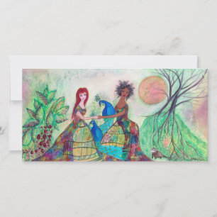 Best Friends Original Kunst Karte