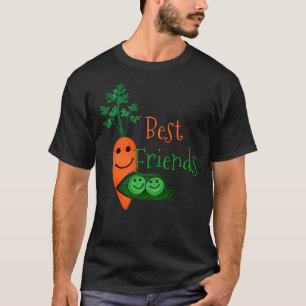 Best Friends, Peas and  Carrots Fitted T-Shirt