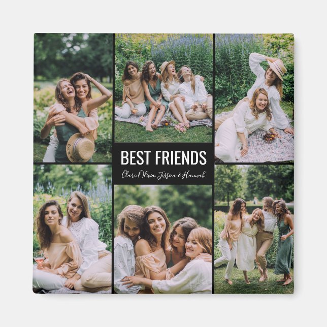 Best Friends Personalisiert Foto Magnet (Vorne)