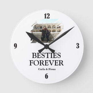 Best Friends Photo Wall Round Clock Runde Wanduhr