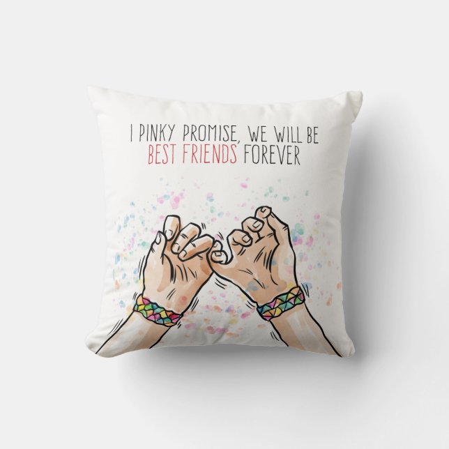 Best Friends Pinky Promise | Kissen (Vorderseite)