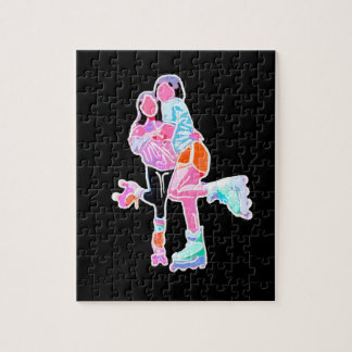 Best Friends Roller Skate Neon Puzzle