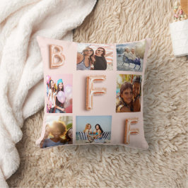 Best Friends Rose Goldblush Foto Collage BESTE FRE Kissen