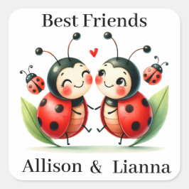 Best Friends Sticker Adorable Ladybug Bug Stickers