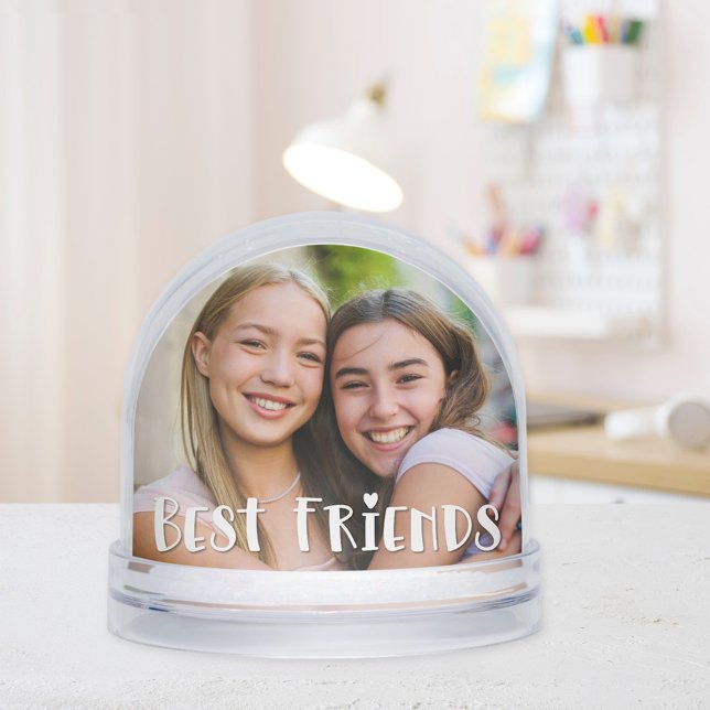 Best Friends Two Photo Keepsake Schneekugeln (Von Creator hochgeladen)
