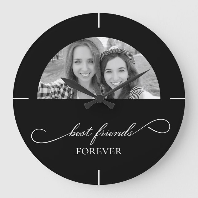 Best Friends Wall Clock Große Wanduhr (Vorderseite)