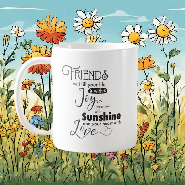 Best Friends Word Art Kaffeetasse (Von Creator hochgeladen)