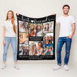 Best Friendship Quote Foto Collage Custom Fleecedecke