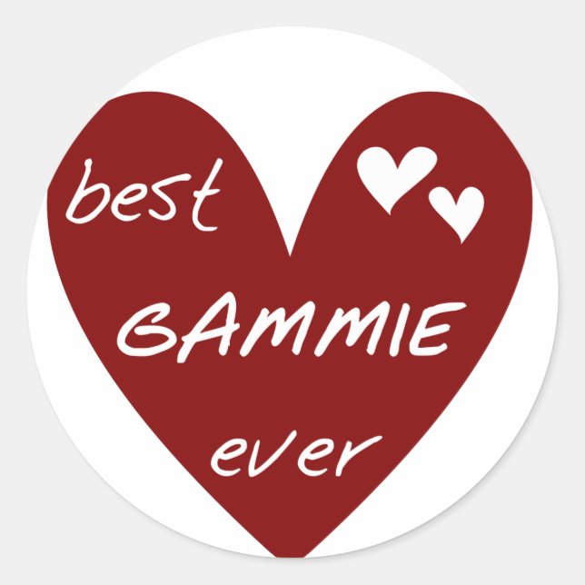 Best Gammie Ever Tshirts und Geschenke Runder Aufkleber (Vorderseite)