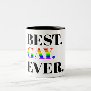 Best Gay Ever MLM Pride Zweifarbige Tasse