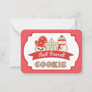 Best General Cookie Award Note Card Mitteilungskarte