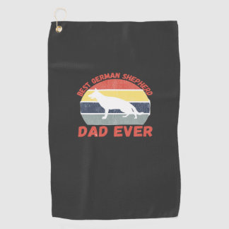 Best German Shepherd dad ever quote Funny Shepherd Golfhandtuch