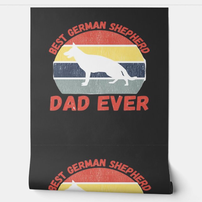 Best German Shepherd dad ever quote Funny Shepherd Tapete (Abrollen)