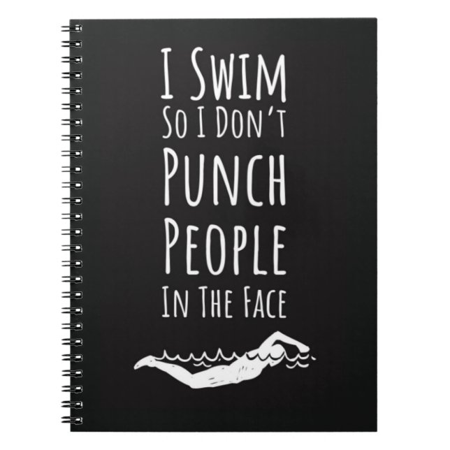 Best Gifts For Swimmers Swimming Sports Funny Team Notizblock (Vorderseite)