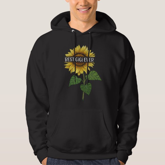 Best GiGi Ever Sunflower Hoodie (Vorderseite)