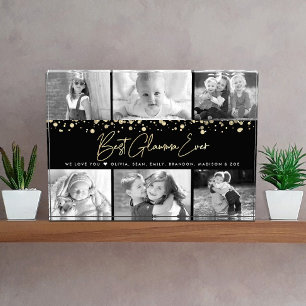 Best Glamma je Gold Glitzer Custom Collage 6 Fotoblock