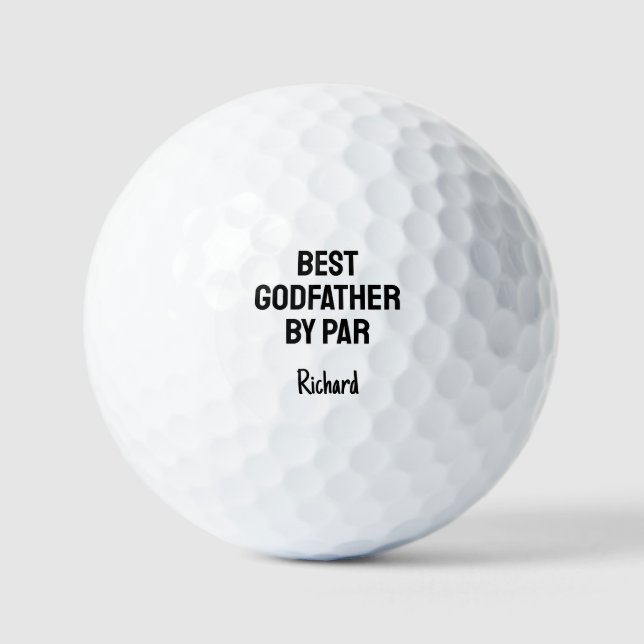 Best Godfather By Par Golf Gifts For Godfather Golfball (Vorderseite)