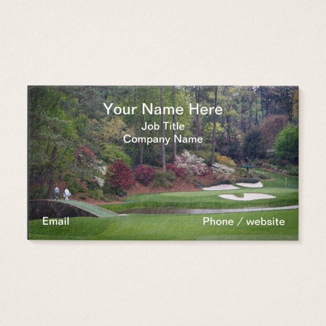Best Golf Business Card (Vorderseite)