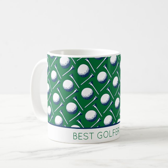 BEST GOLFER EVER Golf Balls T-Shirts Klassischer S Kaffeetasse (Vorderseite Links)