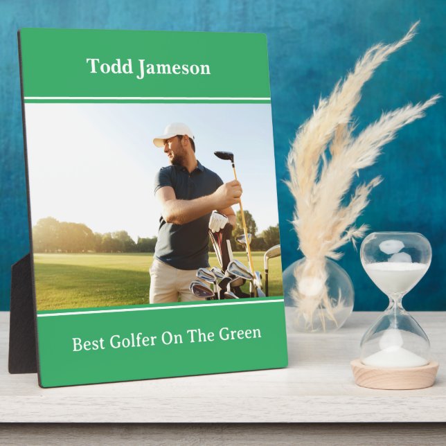 Best Golfer Plaque Fotoplatte (Seite)