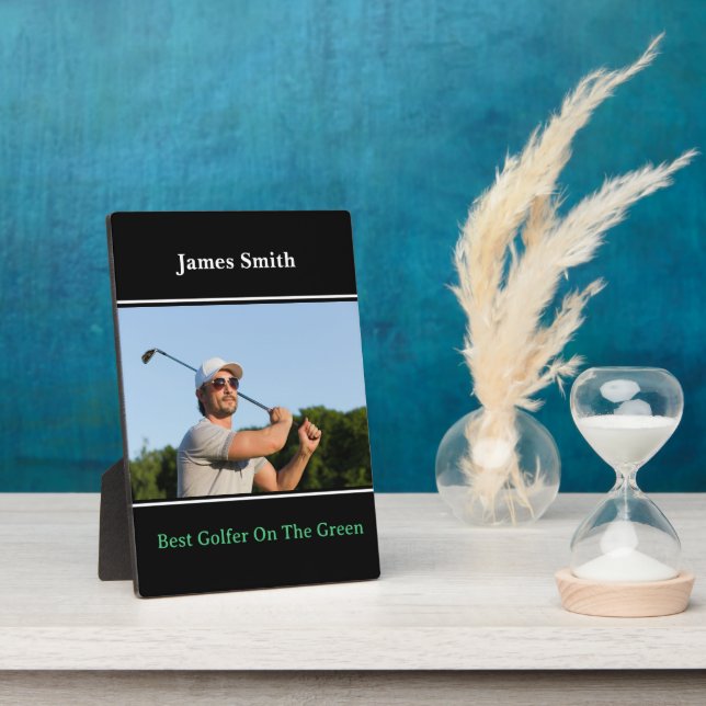 Best Golfer Plaque Fotoplatte (Seite)