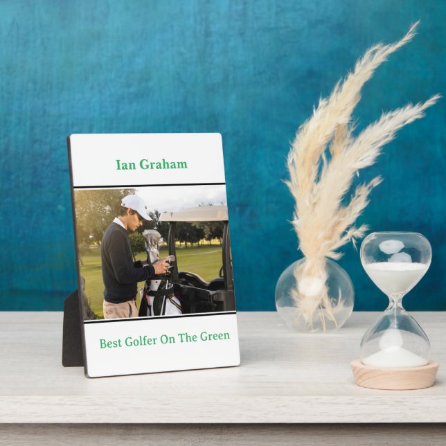 Best Golfer Plaque Fotoplatte (Seite)