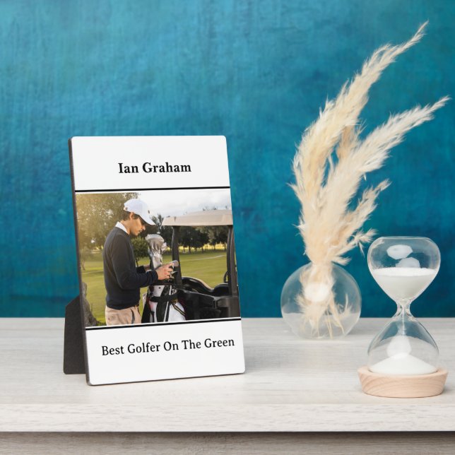 Best Golfer Plaque Fotoplatte (Seite)