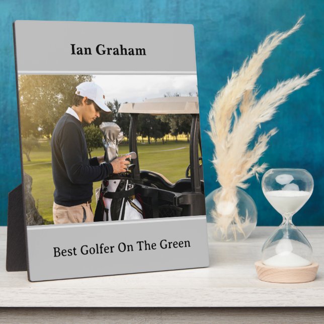 Best Golfer Plaque Fotoplatte (Seite)