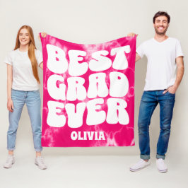 Best Grad je rosa Gefärbte Krawatte Abschluss Fleecedecke