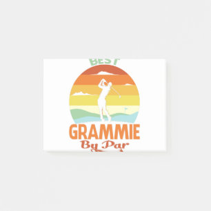 Best Grammie by Par Vatertag Golf Shirt Geschenk Post-it Klebezettel