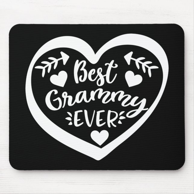 Best Grammy Ever Heart Design Mousepad (Vorne)