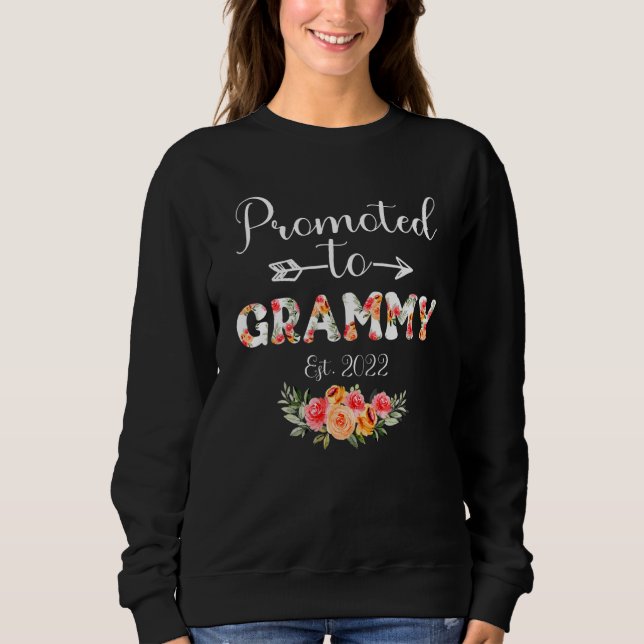 Best Grammy jemals Women Blume Dekoration Oma Sweatshirt (Vorderseite)