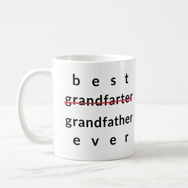 Best Grand-Farter Ever Mug for Grandpa Kaffeetasse (Links)