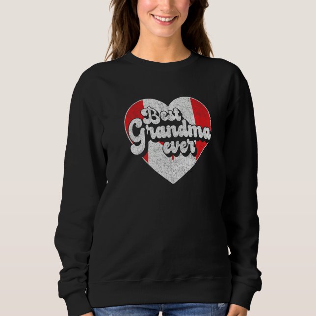 Best Grandma Ever Canada Flag Canadian Grandma Sweatshirt (Vorderseite)