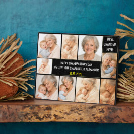 Best Grandma Ever | Custom Photo Collage Fotoplatte