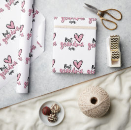 'Best Grandma Ever' Muttertags-Geschenk zum Geburt Geschenkpapier