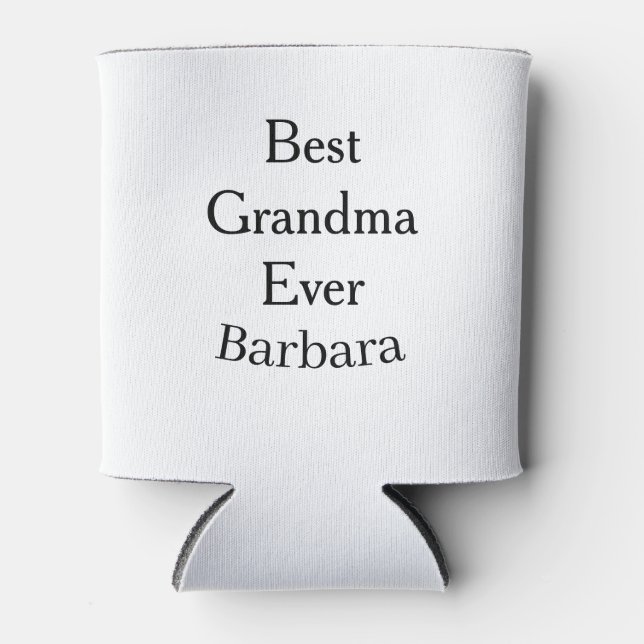 Best Grandma ever name date simple mothers day min Dosenkühler (Vorderseite)