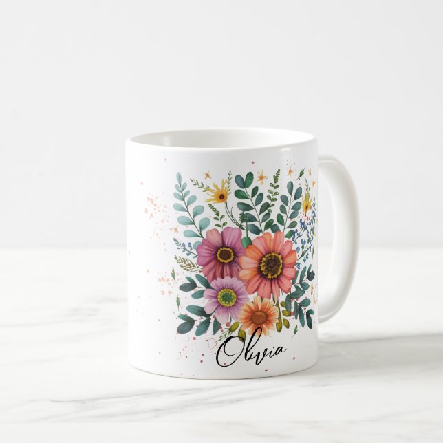 Best Grandma Ever Personalized Kaffeetasse (VorderseiteRechts)